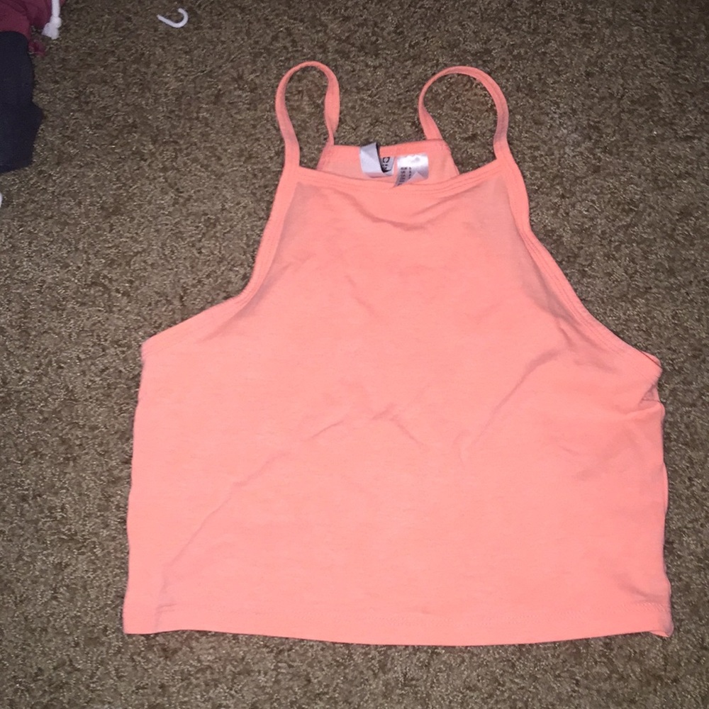 Orange crop top